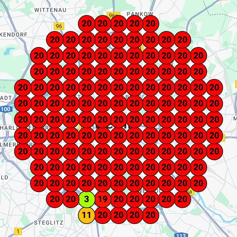 Before ranking map