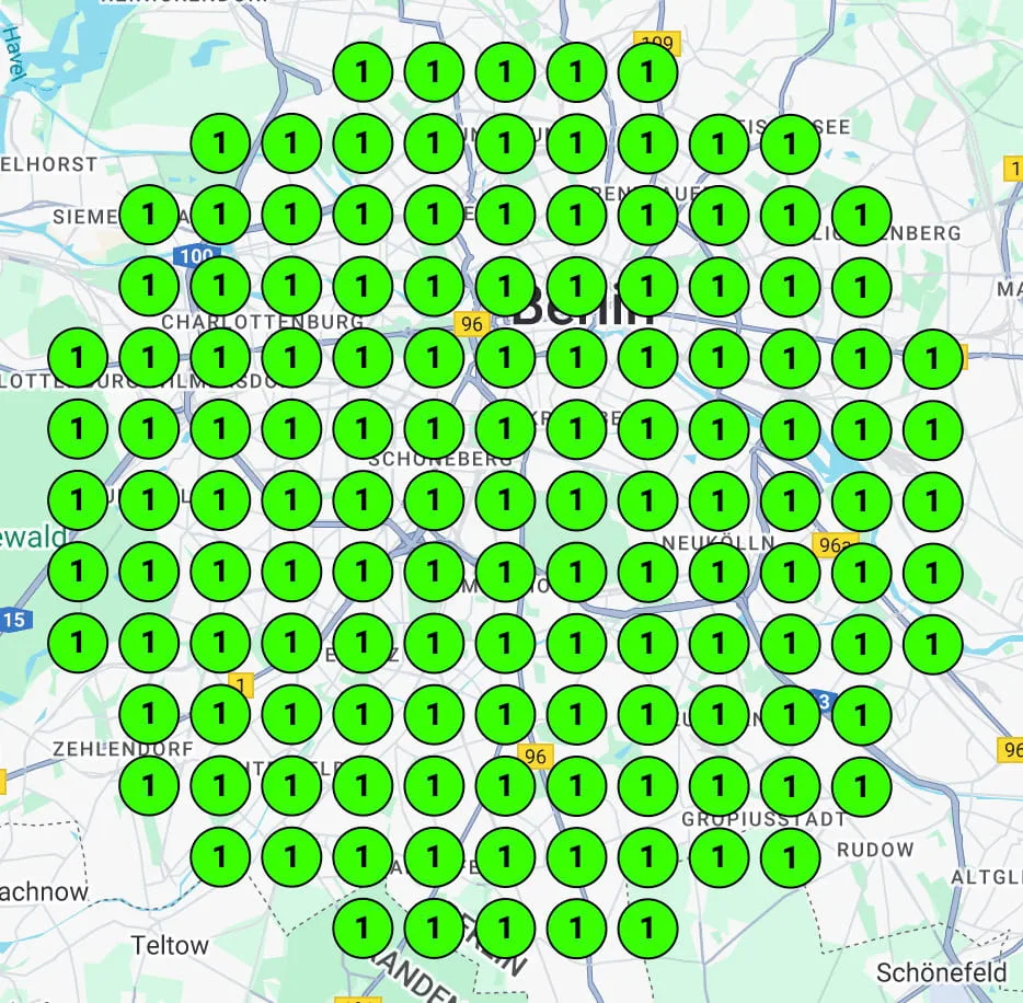 After ranking map