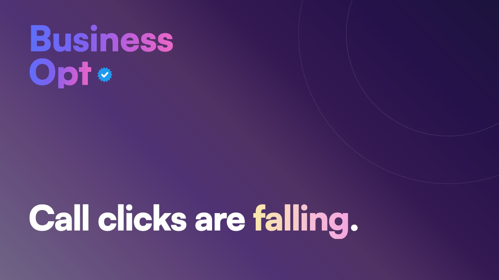 GBP Call Clicks Are Falling. Here's the Data and What's Driving It.