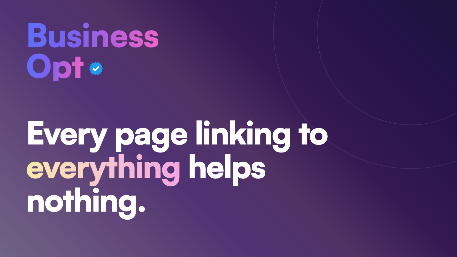 Internal Linking for a Small Local Website